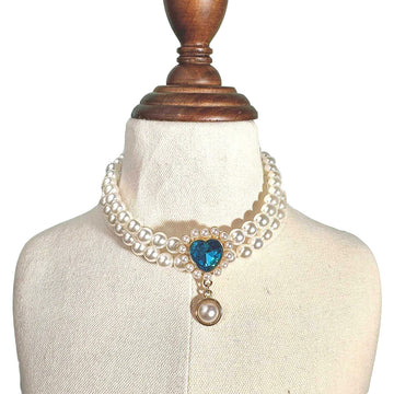 Handcrafted Pearls Jewelry Pet Necklace