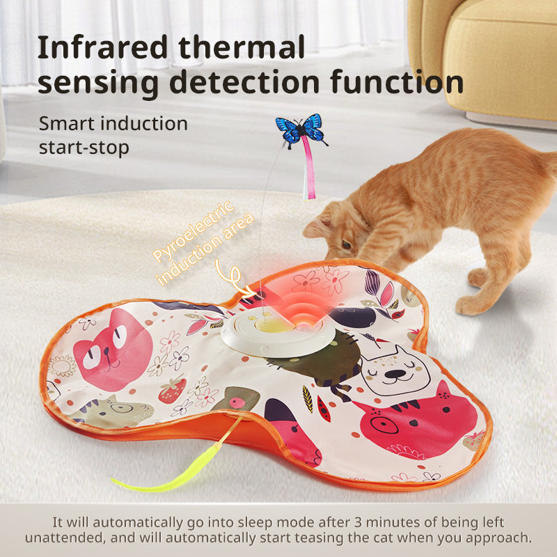 Rechargeable Touch-Activated Cat Toy