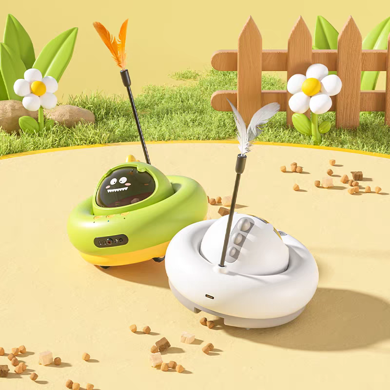 Automatic Laser Cat Toy & Feeder: 2-in-1 Smart Companion for Happy, Healthy Cats