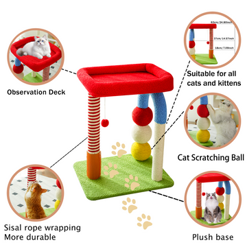 Cat Tree with Built-in Bed