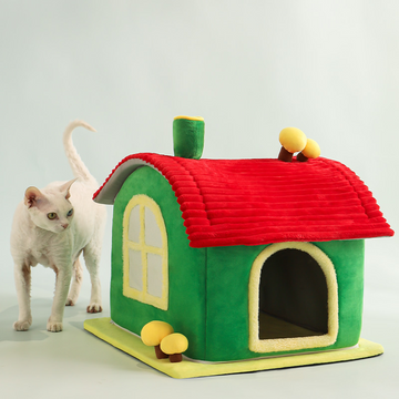 Cat Bed Indoor Enclosed Warm Cave-Christmas Gifts