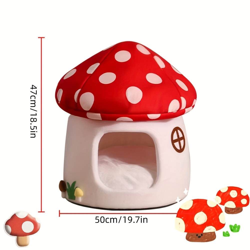 Comfortable Mushroom Cat House