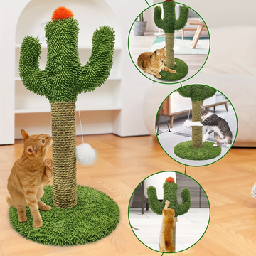 2 in 1 Cactus Shaped Cat Climbing Tree