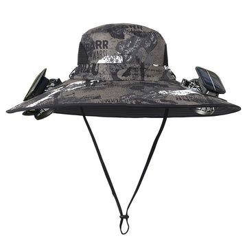 Solar-Powered Fan Cap – FishermanHat Perfect for Travel
