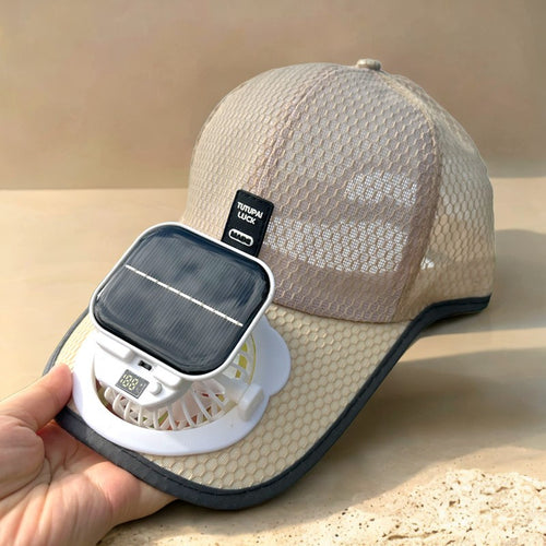 Solar Powered Fan Hat,Fan Hat to Keep Cool-Breathable Sunscreen Hat, Solar Powered/Charging Fan Hat