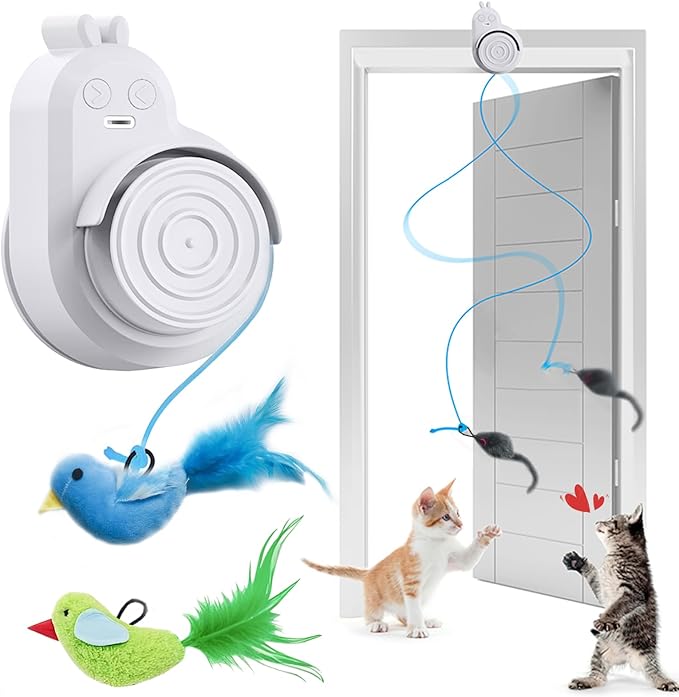 Cats Automatic Electric Flying Bird Feather Cat Toy