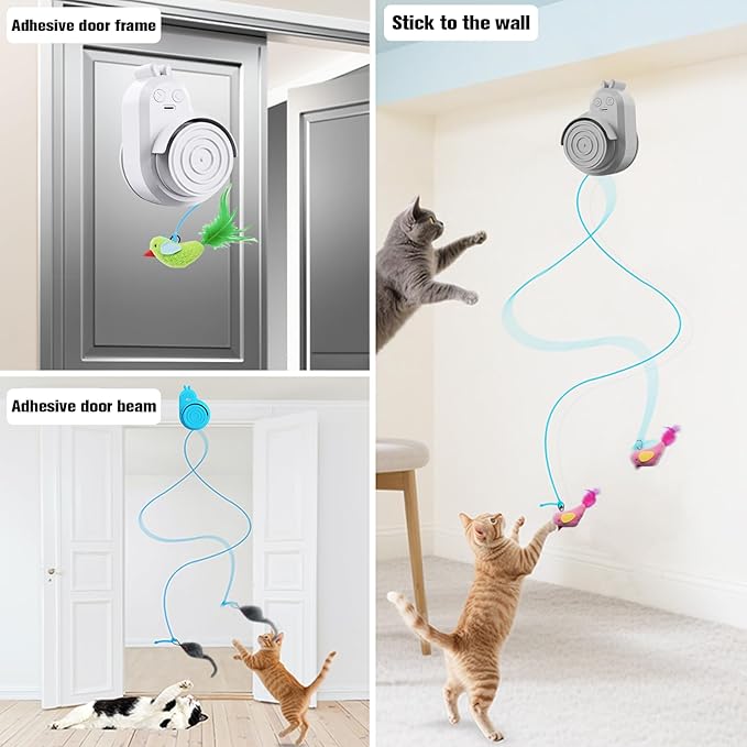 Cats Automatic Electric Flying Bird Feather Cat Toy