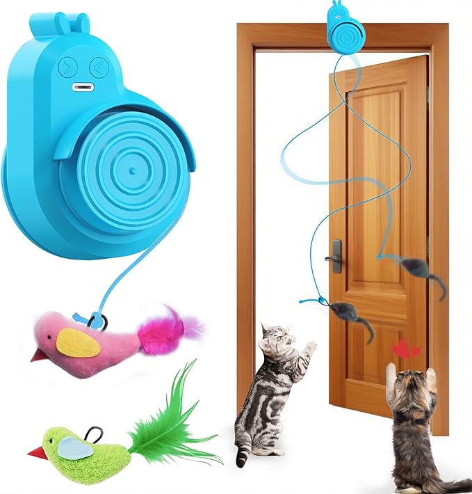 Cats Automatic Electric Flying Bird Feather Cat Toy