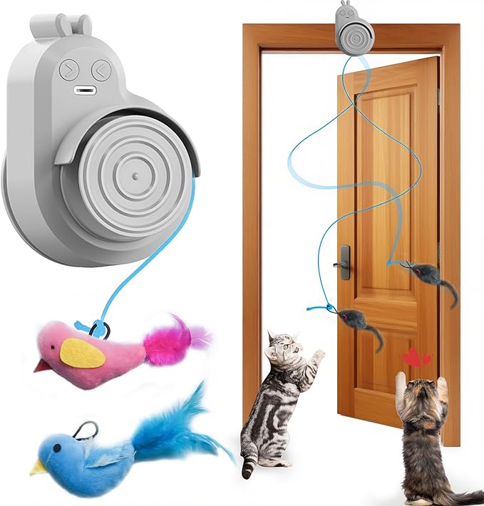 Cats Automatic Electric Flying Bird Feather Cat Toy