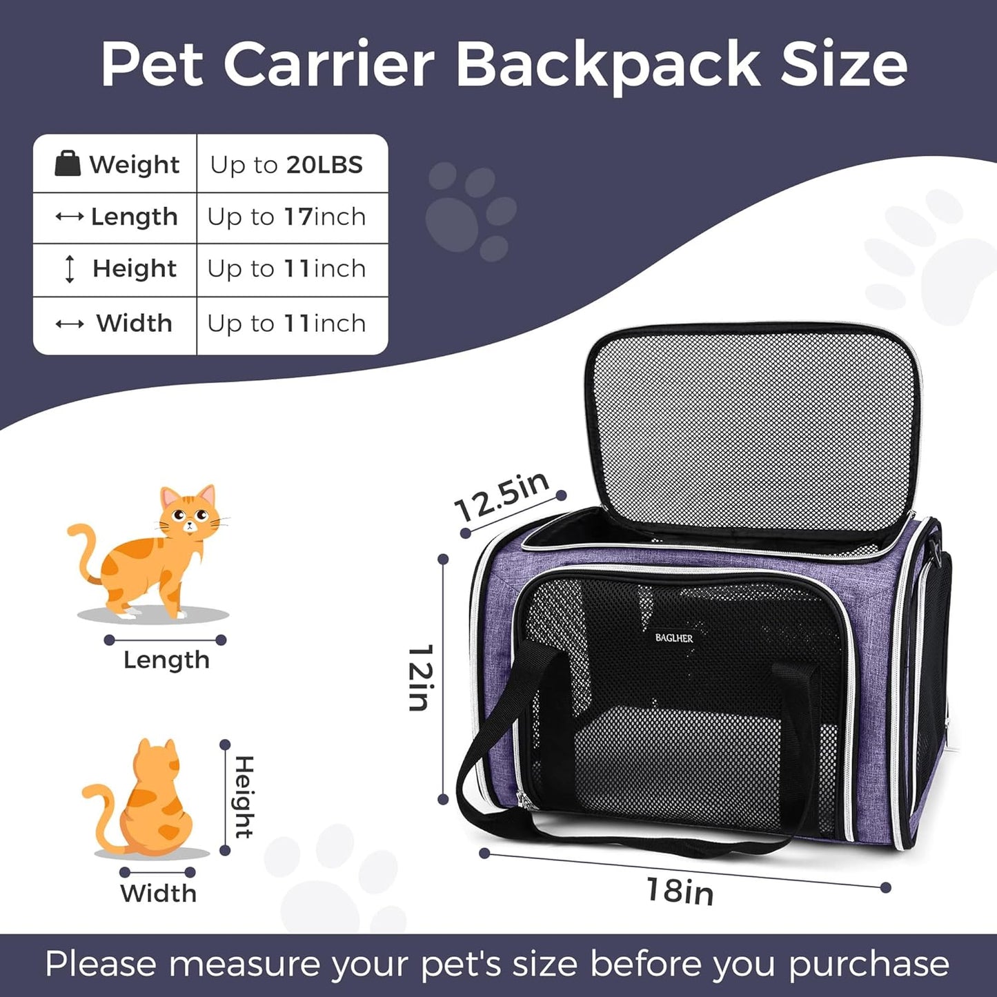 Pet Travel Carrier-Airline Approved