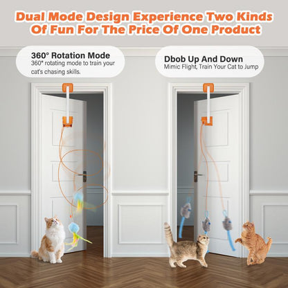 Electric Cat Teaser with Remote & Interactive Pet Toy