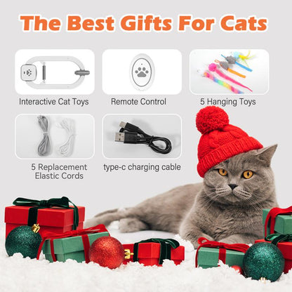 Electric Cat Teaser with Remote & Interactive Pet Toy