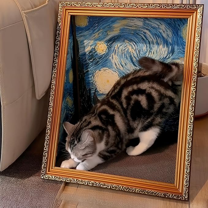 Art 3D Oil Painting Cat Nest