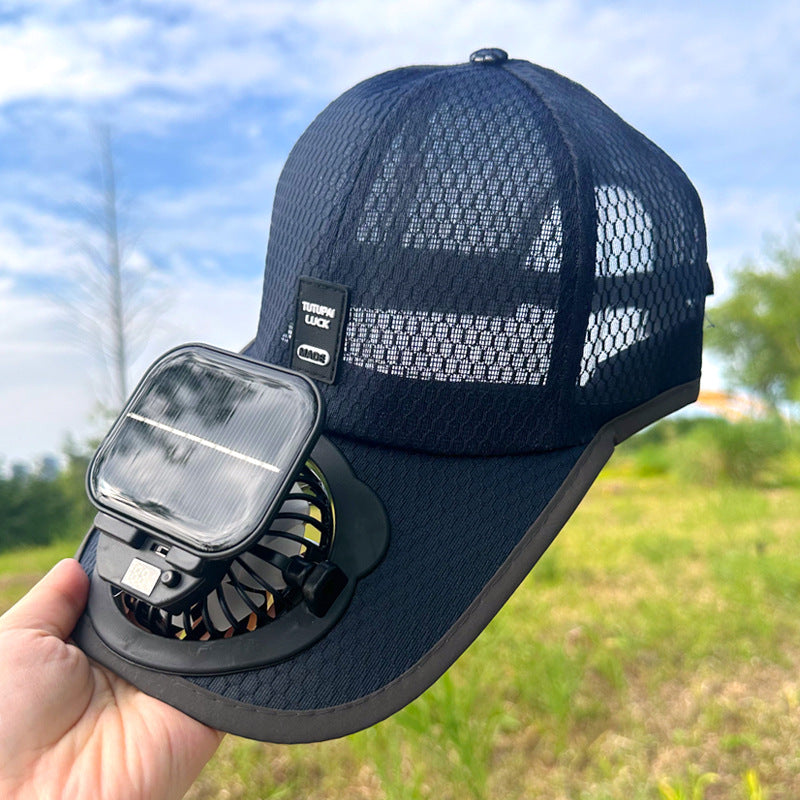 Solar Powered Fan Hat,Fan Hat to Keep Cool-Breathable Sunscreen Hat, Solar Powered/Charging Fan Hat