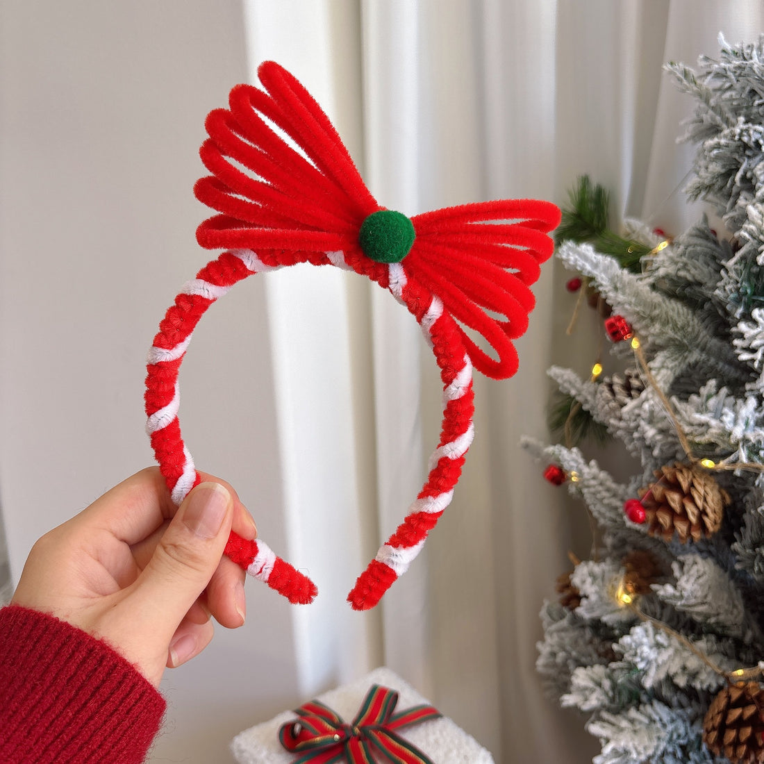 Adjustable Festive Christmas Hairband-Sparkly Christmas Hairband