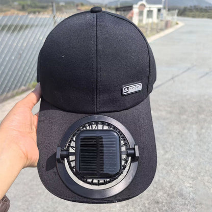 Solar Fan Golf Hat USB Charging Fan Breathable Mesh Hat with Fan Unisex for Summer Travel