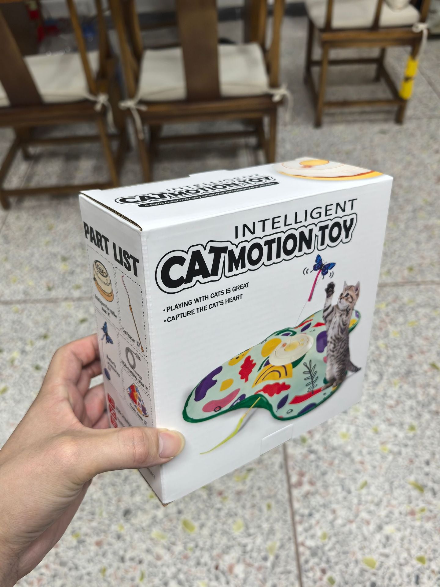 Rechargeable Touch-Activated Cat Toy