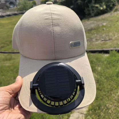 Solar Fan Golf Hat USB Charging Fan Breathable Mesh Hat with Fan Unisex for Summer Travel