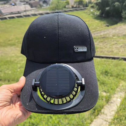 Solar Fan Golf Hat USB Charging Fan Breathable Mesh Hat with Fan Unisex for Summer Travel