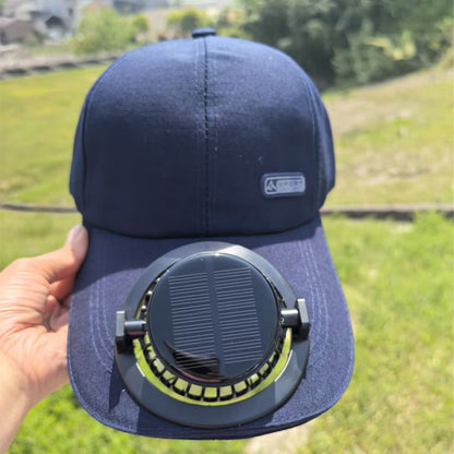 Solar Fan Golf Hat USB Charging Fan Breathable Mesh Hat with Fan Unisex for Summer Travel