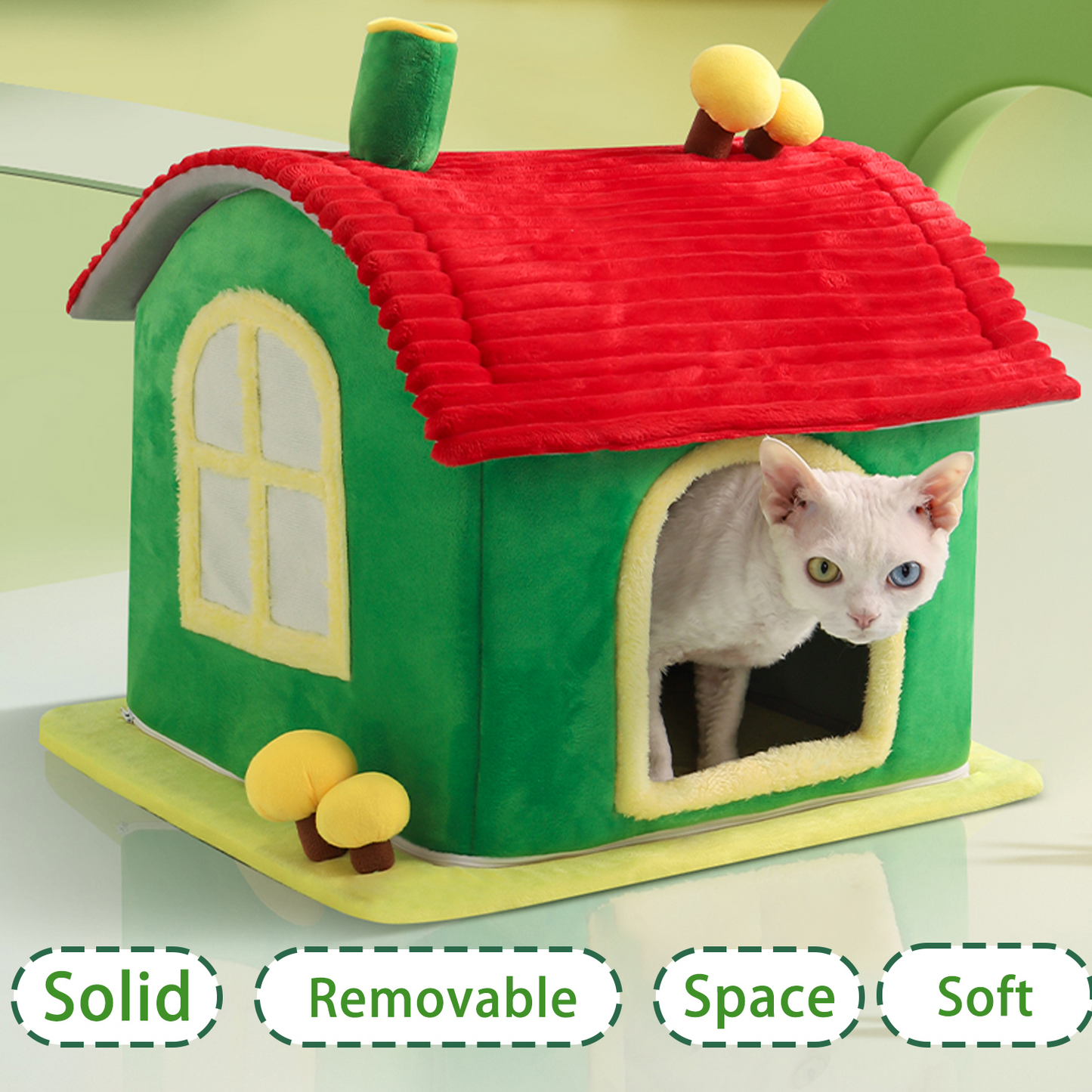 Cat Bed Indoor Enclosed Warm Cave-Christmas Gifts