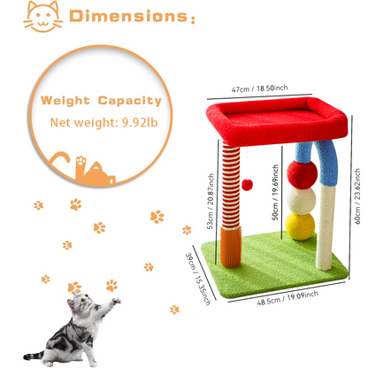 Cat Tree with Built-in Bed