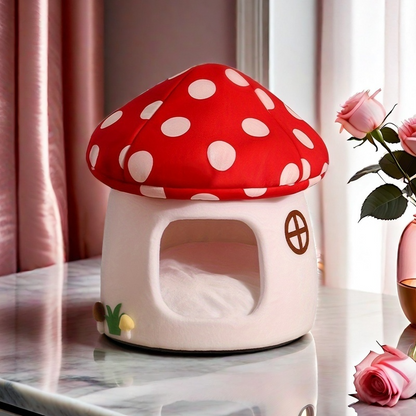 Comfortable Mushroom Cat House