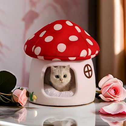 Comfortable Mushroom Cat House