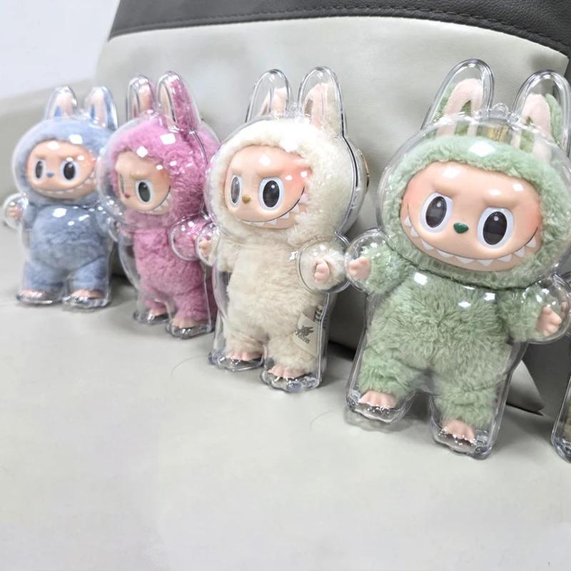 Protective Case for LABUBU, Transparent Acrylic Display Box, Storage Hanging Doll-Clear (Doll Not Include)
